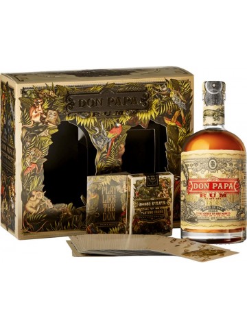 RUM Don Papa 40% 0,7l + karty do gry